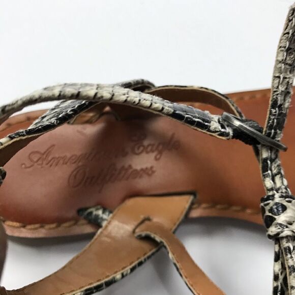American Eagle Women’s Snake Print Thong Sandals - Picture 3 of 6